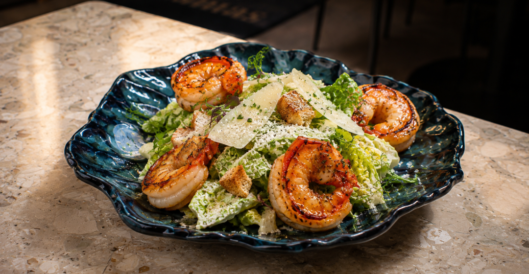 caesar with prawns
