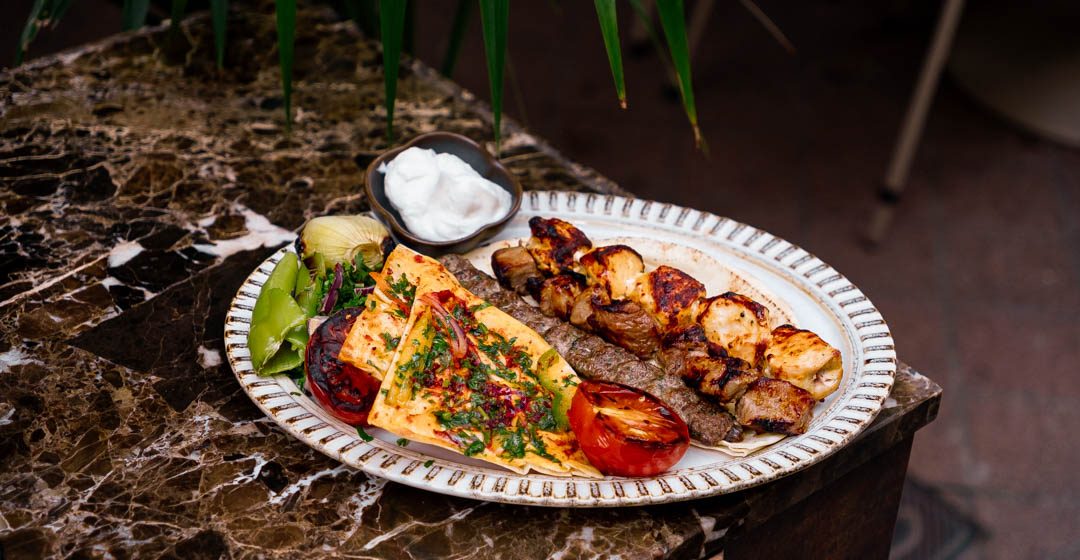 grill with dip